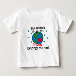 Bestes Papou gehört mir Baby T-shirt