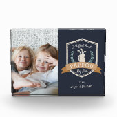 Bestes Pappou nach Par | Golf Opa Fotoblock (Vorderseite)