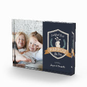 Bestes Pappou nach Par | Golf Opa Fotoblock (Rechts)