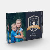 Bestes Pappy Par | Golf Opa Fotoblock (Links)