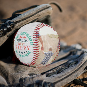 Bestes Pappy PERSONALISIERTE FOTOS Baseball