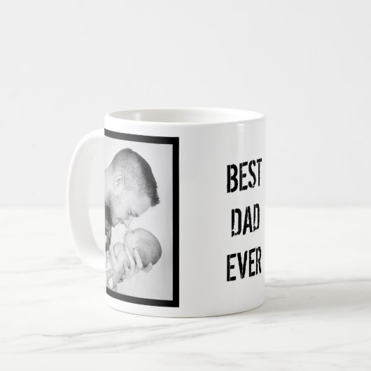 Bestes personalisiertes Foto des VATERS ÜBERHAUPT Kaffeetasse (Vorderseite Links)