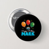 Bestes Personalisiertes Geburtstagsdesign für Mark Button (Vorne & Hinten)