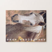 Bestes Pferd je Personalisiertes Foto Puzzle (Horizontal)