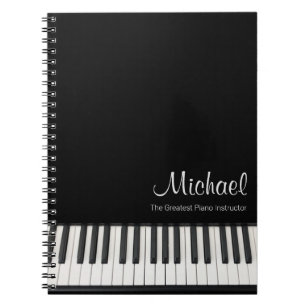 Bestes Piano Instructor Notebook individuell anpas Notizblock