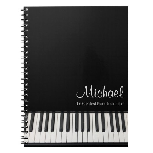 Bestes Piano Instructor Notebook individuell anpas Notizblock (Vorderseite)