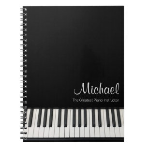 Bestes Piano Instructor Notebook Notizblock