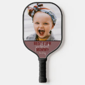 Bestes Pickleball-Mommy-Foto Pickleball Schläger (Vorderseite)