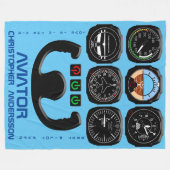 Bestes Pilotprogramm je einzigartig und lustig Fleecedecke (Vorderseite (Horizontal))