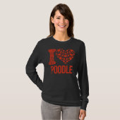 Bestes Poodle je I Liebe You Poodle T-Shirt (Vorne ganz)