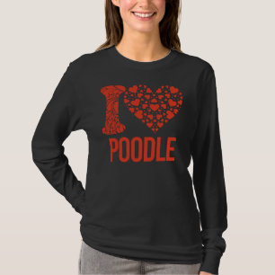 Bestes Poodle je I Liebe You Poodle T-Shirt
