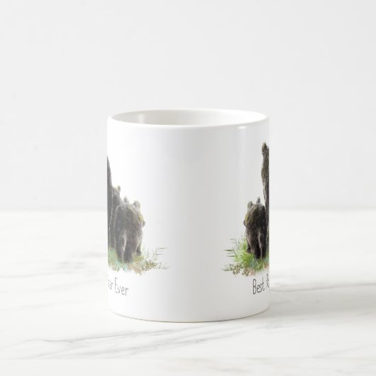 Bestes Poppa Bären-Prämie für Vater Kaffeetasse (Mittel)