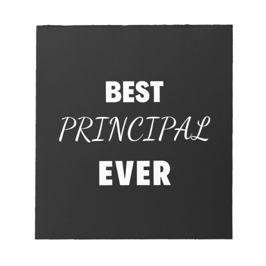 Bestes Prinzip für alle Zeiten Notizblock (Vorderseite)