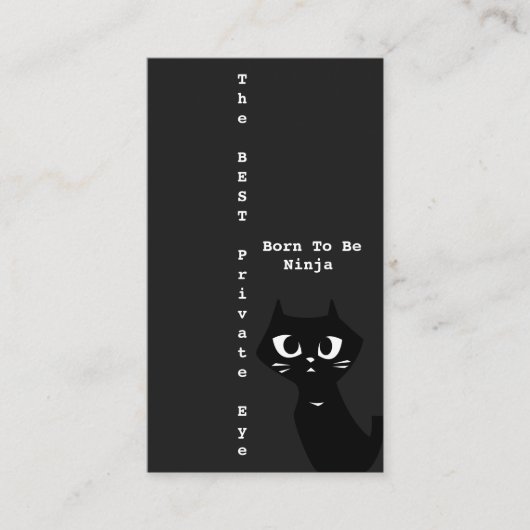 Bestes privates Auge Ninja Visitenkarte (Vorderseite)