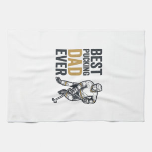 Bestes Puckender Vater Aller Zeiten Hockey-Vater-S Geschirrtuch