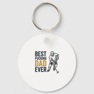 Bestes Pucking Dad Ever Hockey Dad Shirt Design_1 Schlüsselanhänger