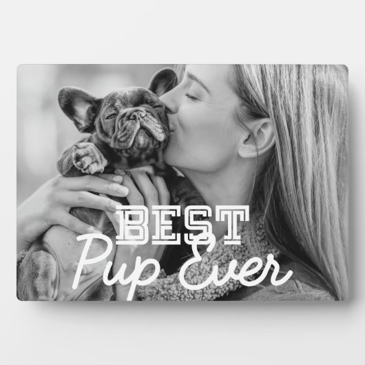Bestes Pup-Foto für moderne Coole Haustiere Fotoplatte (Vorderseite)
