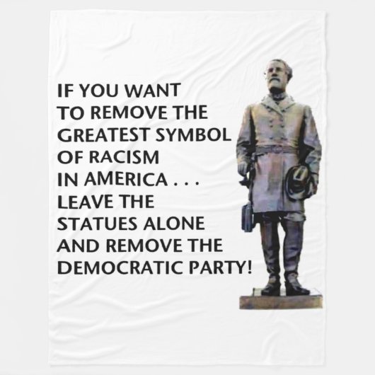 BESTES RASSISMUS-SYMBOL FLEECEDECKE (Vorderseite)