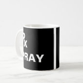 Bestes Rezept - "RX PRAY" - Glaubensplan Kaffeetasse (Vorderseite Links)