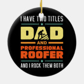 Bestes Roofer-Vater-Gebäude Reparieren beschädigte Keramik Ornament (Hinten)