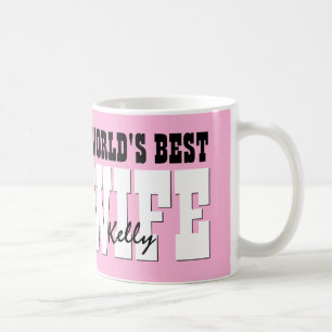 Bestes ROSA A01 individueller Name die EHEFRAU der Kaffeetasse