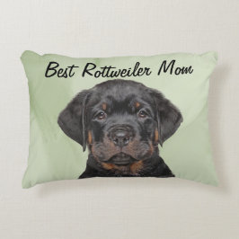 Bestes Rottweiler Mama Akzent Kissen