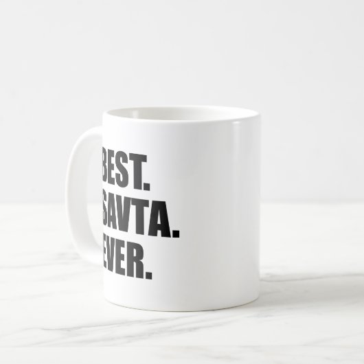 Bestes Savta überhaupt Kaffeetasse (Vorderseite Links)