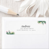 Bestes schlichtes elegantes Paar-Rücksendelabel (Insitu)