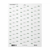 Bestes schlichtes elegantes Paar-Rücksendelabel (Vorne)