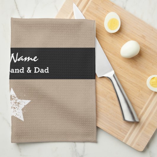 Bestes schwarzes Band A03 Ehemann-und Küchentuch (Viertel Falte)