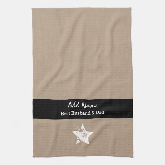 Bestes schwarzes Band A03 Ehemann-und Küchentuch (Vertikal)