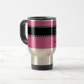 Bestes SCHWESTER überhaupt Monogramm und Reisebecher (Vorderseite Links)