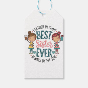 Bestes Schwesterdesign - Kunst feiern Sieben Geschenkanhänger