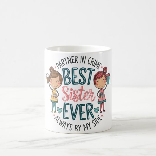 Bestes Schwesterdesign - Kunst feiern Sieben Kaffeetasse (Mittel)