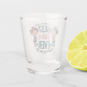 Bestes Schwesterdesign - Kunst feiern Sieben Schnapsglas (Rückseite)