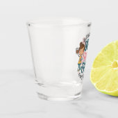 Bestes Schwesterdesign - Kunst feiern Sieben Schnapsglas (Links)