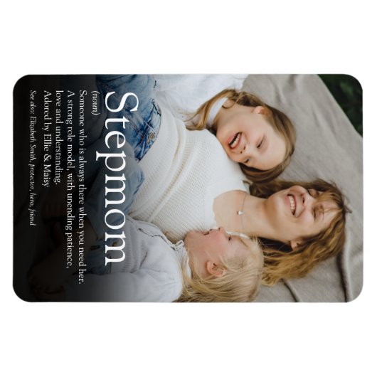 Bestes Stepama, Stepmutter Definition Foto Magnet (Horizontal)