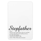 Bestes Stepfather, Stepdad Definition Script Magnet (Vertikal)