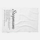Bestes Stepmuth, Stepmutter-Definition-Skript Geschirrtuch (Horizontal)