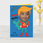 Bestes Superhero Phantastisches Comic Geburtstagsk Karte (Gelbe Blume)