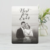 Bestes Tagesüberhaupt stilvolles Dankeskarte (Stehend Vorderseite)