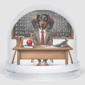 Bestes Teacher-Geschenk Schneekugeln (Vorderseite)