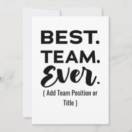 Bestes Team aller Zeiten, Individuelle Name oder J