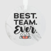 Bestes Team aller Zeiten, Teamgeschenke für Mitarb Ornament (Rückseite)