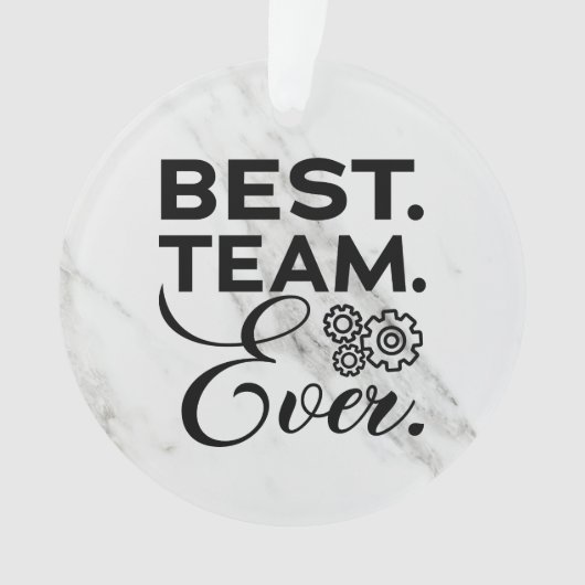 Bestes Team aller Zeiten, Wertgutscheine für Mitar Ornament (Vorderseite)