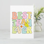 Bestes Team Dankeskarte (Stehend Vorderseite)