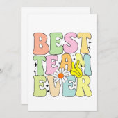 Bestes Team Dankeskarte (Vorne/Hinten)