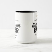 Bestes Team je | Individuelle Name und Logo Zweifarbige Tasse (Zentrum)