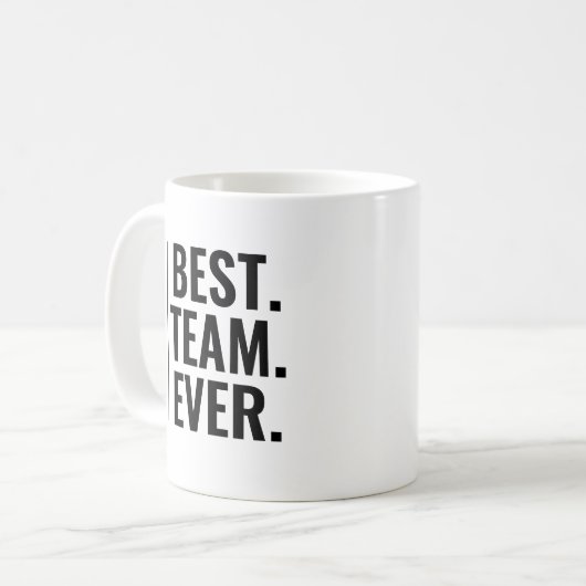 Bestes Team je Teammitarbeiter Mitarbeiter Kaffeetasse (Vorderseite Links)