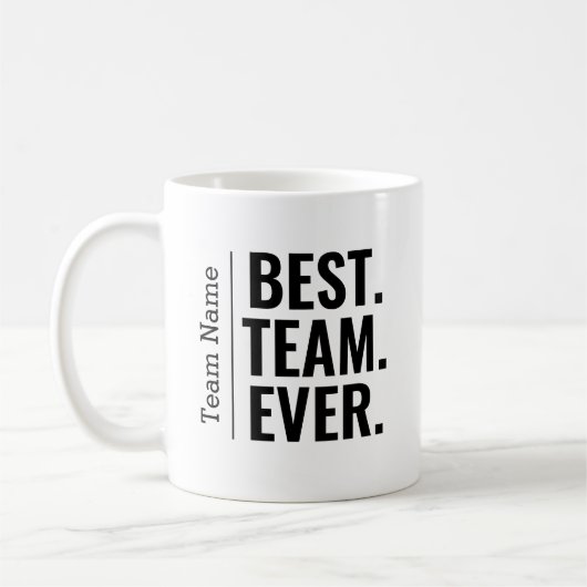 Bestes Team je Teammitarbeiter Mitarbeiter Kaffeetasse (Links)